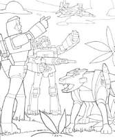 coloriage transformers ensemble